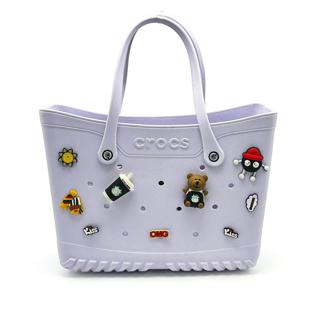 Crocs Sac fourre-tout de plage pour femmes imperméable – حقيبة نسائية للنزهات تنزوت