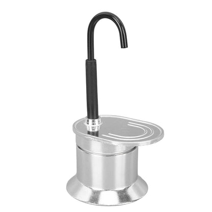 Cafetière Italienne Moka à Tube en Alliage d'Aluminium 50ml - ماكينة صنع قهوة الموكا الإيطالية بأنبوب من سبائك الألومنيوم تنزوت