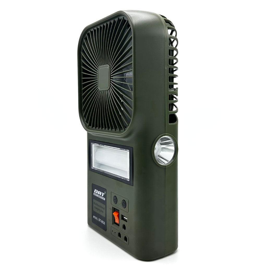 Kit Ventilateur et Lampe avec Panneau Solaire Multifonctionnel DT-9030 – طقم مروحة ومصباح متعدد الإستعمالات تنزوت