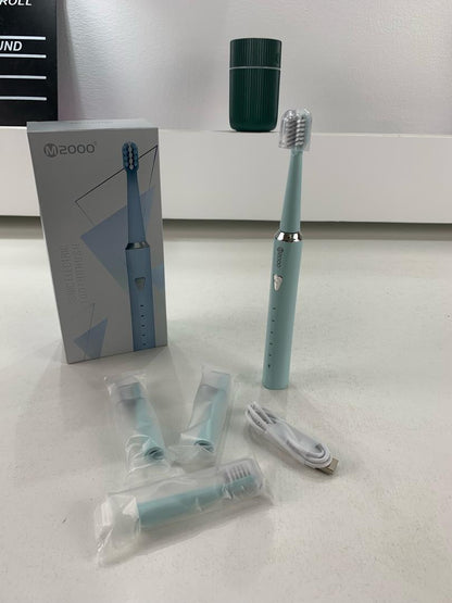 Brosse À Dents Électrique Sonique avec 4 Têtes et 5 Modes – فرشاة أسنان تنزوت