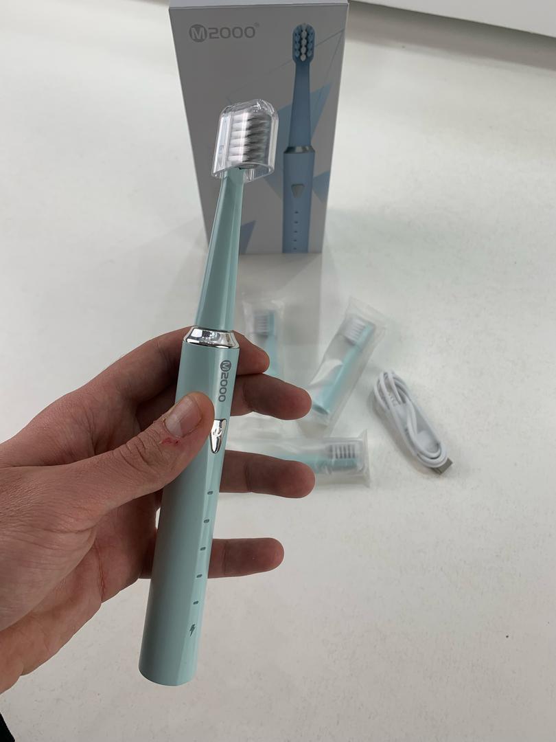 Brosse À Dents Électrique Sonique avec 4 Têtes et 5 Modes – فرشاة أسنان تنزوت