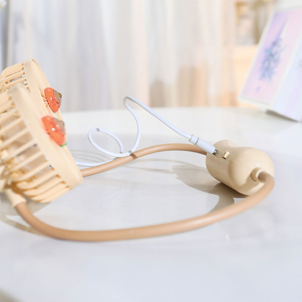 Ventilateur de Cou Portable 2 Vitesses Rechargeable par USB – مروحة عنق تنزوت