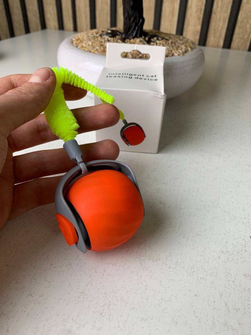 Jouets interactifs pour chat boule roulante électrique – لعبة القطط الكرة المتدحرجة الكهربائية - تنزوت