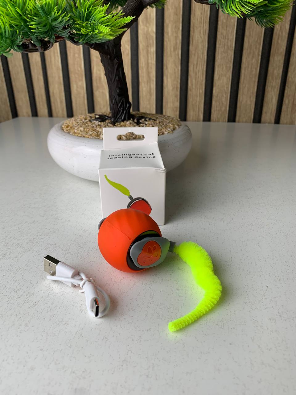 Jouets interactifs pour chat boule roulante électrique – لعبة القطط الكرة المتدحرجة الكهربائية - تنزوت