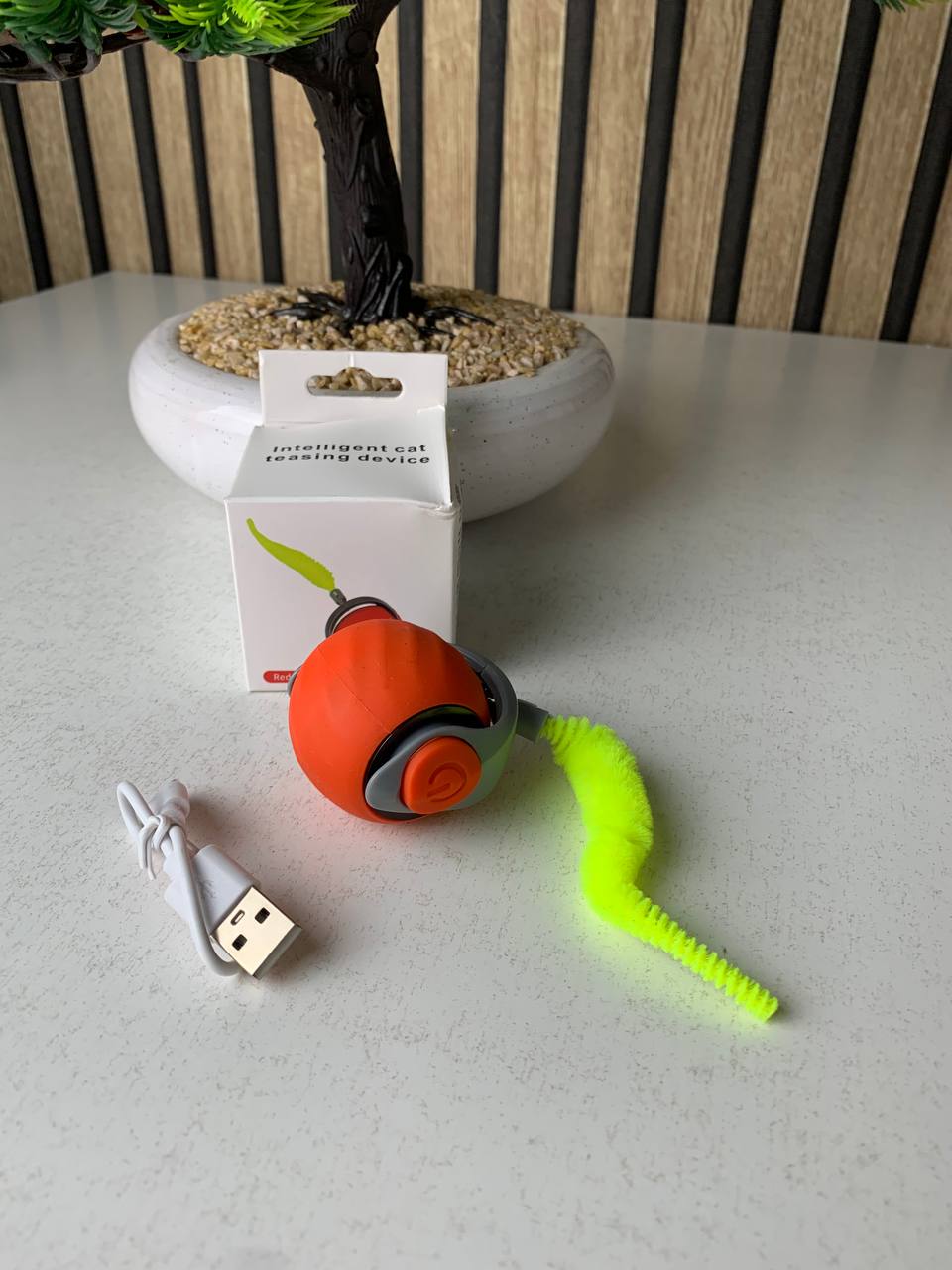 Jouets interactifs pour chat boule roulante électrique – لعبة القطط الكرة المتدحرجة الكهربائية - تنزوت