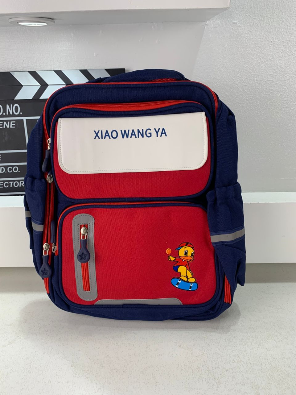 Sac à Dos Scolaire Orthopédique pour Enfants Xiao Wang Ya Bleu et rouge – محفظة مدرسية للأطفال أزرق وأحمر تنزوت