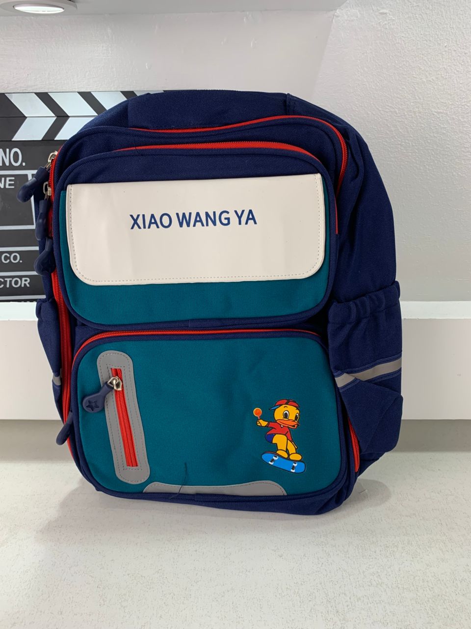 Sac à Dos Scolaire Orthopédique pour Enfants Xiao Wang Ya Bleu et Vert – محفظة مدرسية للأطفال أزرق وأخضر تنزوت