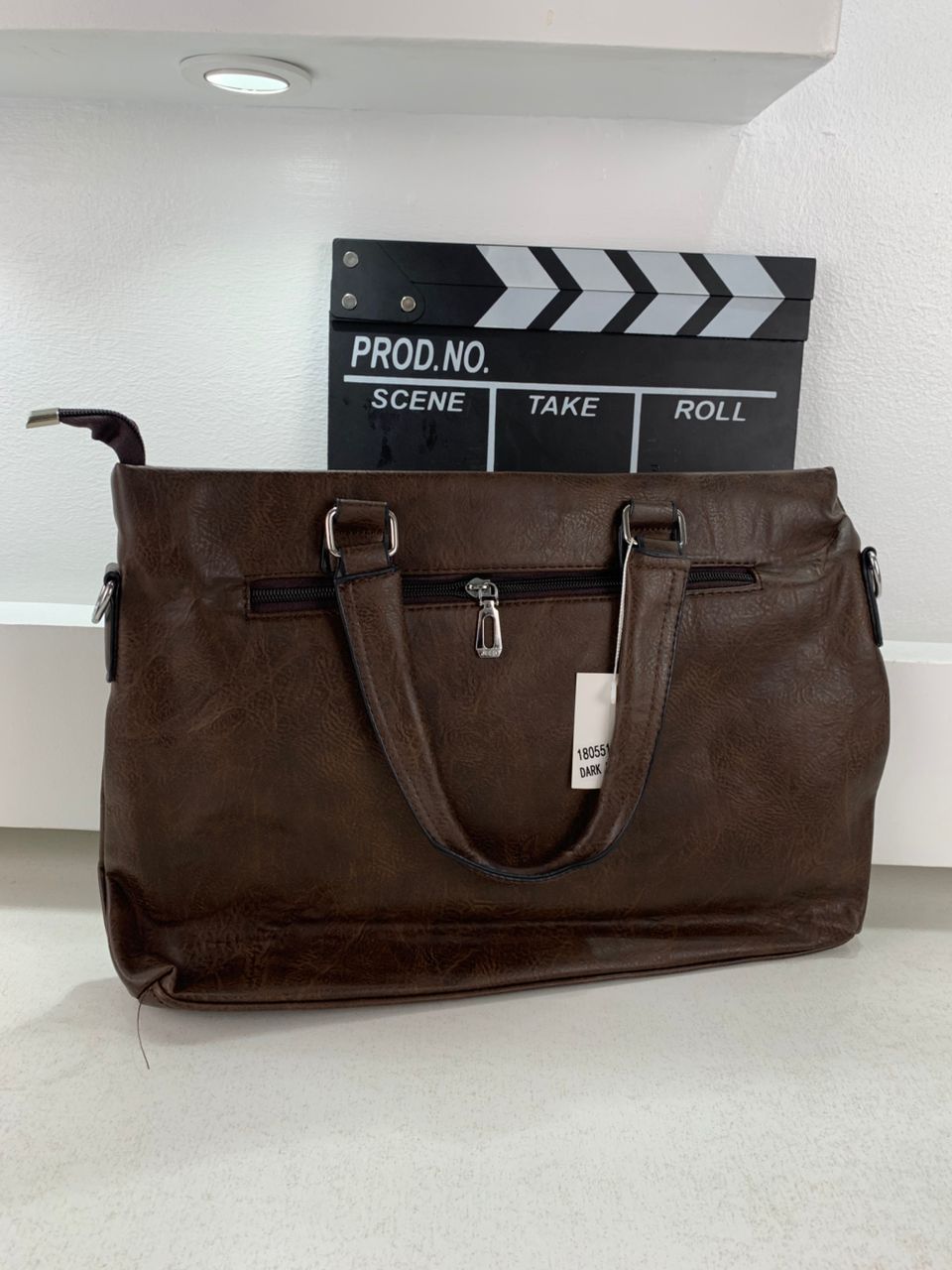 Cartable Homme en Simili Cuir Design Élégant Jeep 180551-12 Marron Foncé – حقيبة جلدية لون بني داكن تنزوت