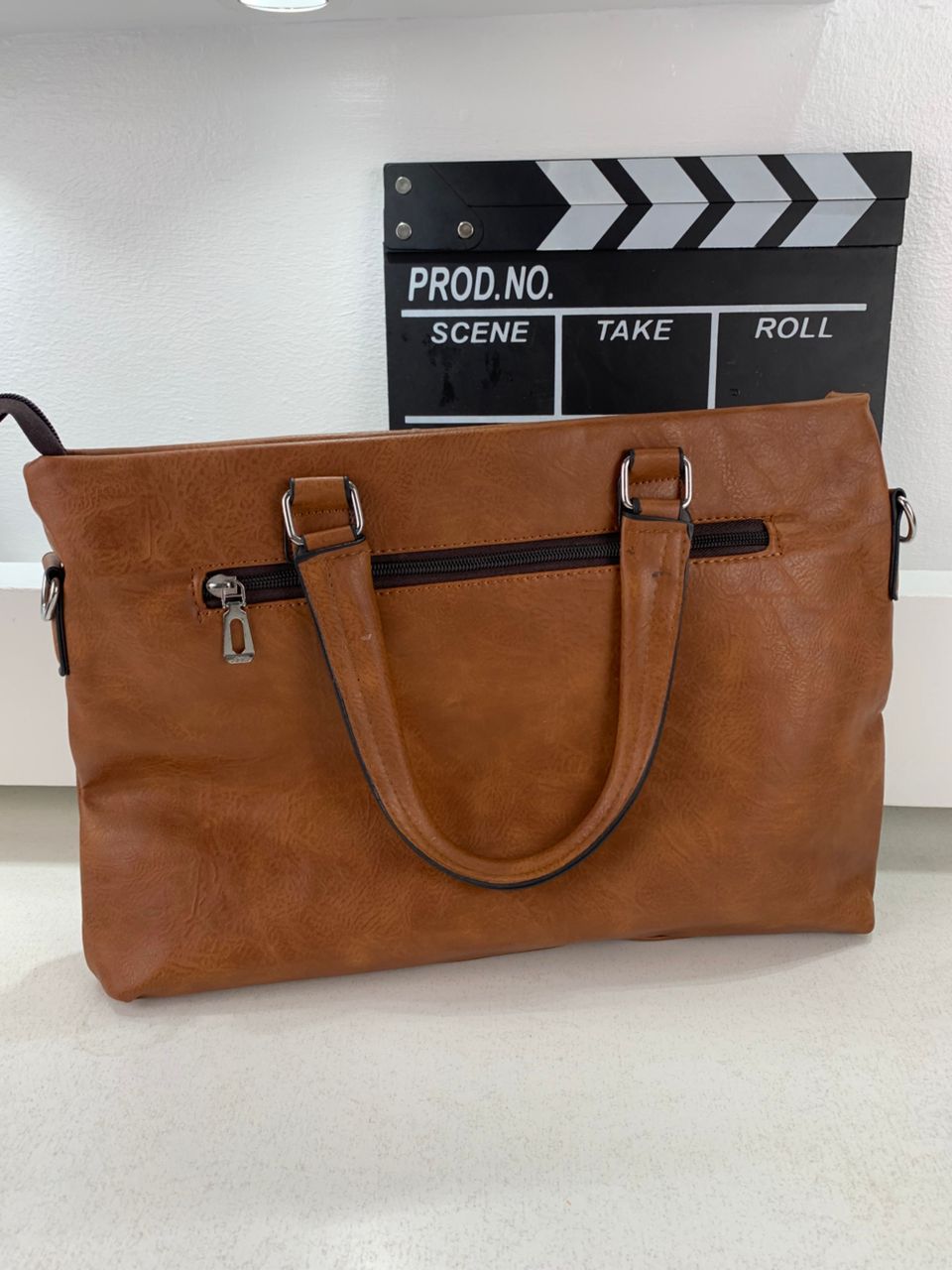 Cartable Homme en Simili Cuir Design Élégant Jeep 180551-12 Marron Clair – حقيبة جلدية لون بني فاتح تنزوت