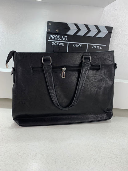 Cartable Homme en Simili Cuir Design Élégant Jeep 180551-12 Noir – حقيبة جلدية لون أسود تنزوت