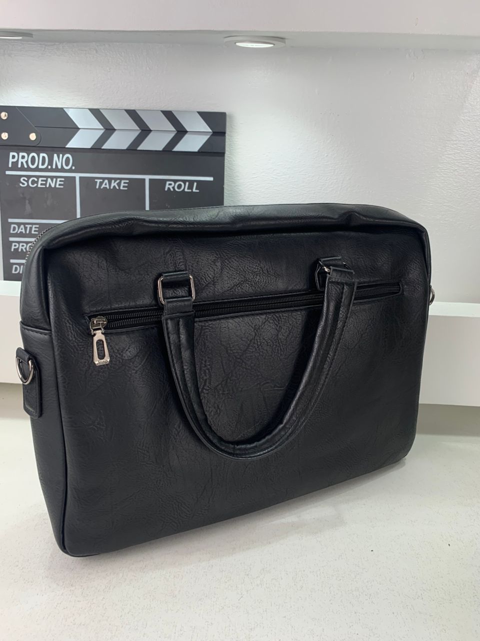 Cartable Homme en Simili Cuir Design Élégant Jeep Noir – حقيبة جلدية لون أسود تنزوت