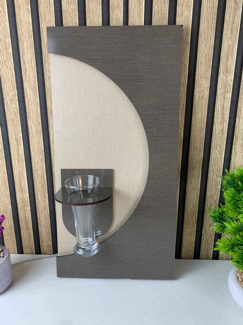 Panneau Mural Décoratif avec Éclairage LED Design Moderne en Bois V4 - تنزوت