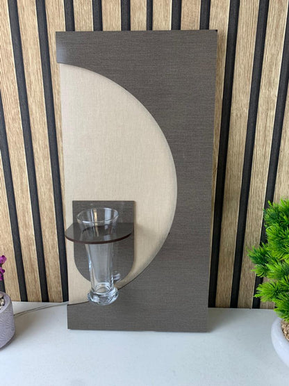 Panneau Mural Décoratif avec Éclairage LED Design Moderne en Bois V4 - تنزوت