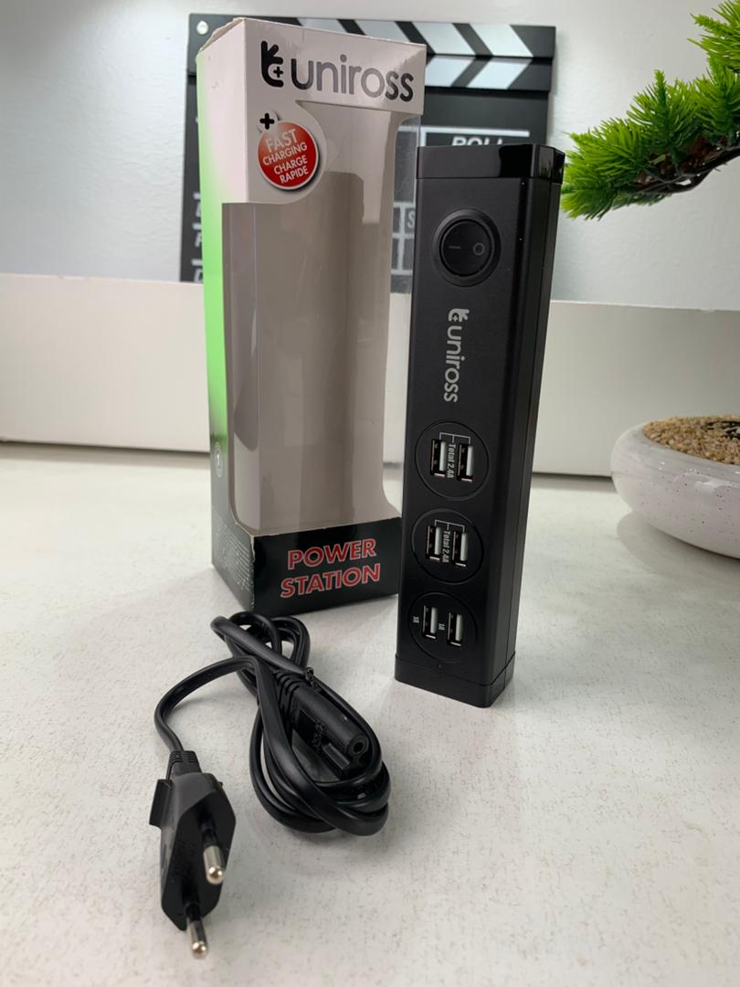 Uniross Station de charge Multi-appareils 6 ports USB A – مقبس طاقة متعدد المنافذ تنزوت