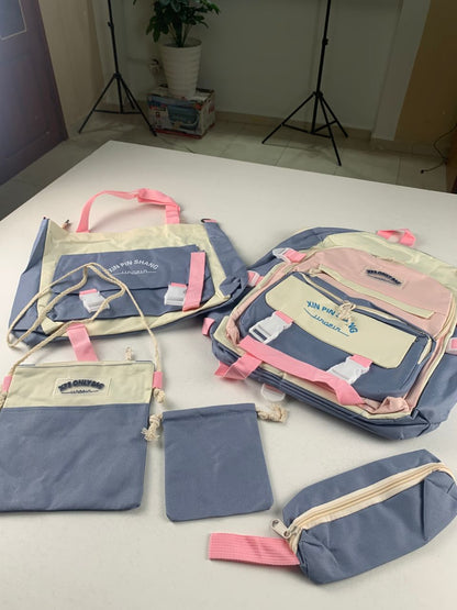 Ensemble-de-sacs-d-cole-Kawai-pour-adolescents-5Pcs-Xin-Pin-Shang-Bleu-محفظة-5-قطع-كاواي-أزرق.png