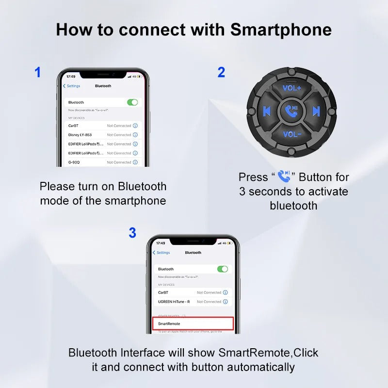 Télécommande Sans Fil pour Contrôler l’audio et les appels – يد تحكم لاسلكية للتحكم بالصوت والمكالمات تنزوت