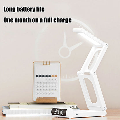 Lampe de bureau rechargeable sans fil avec réveil LED et power bank 5000 mAh – مصباح مكتب ومصباح مع شاحن متنقل تنزوت