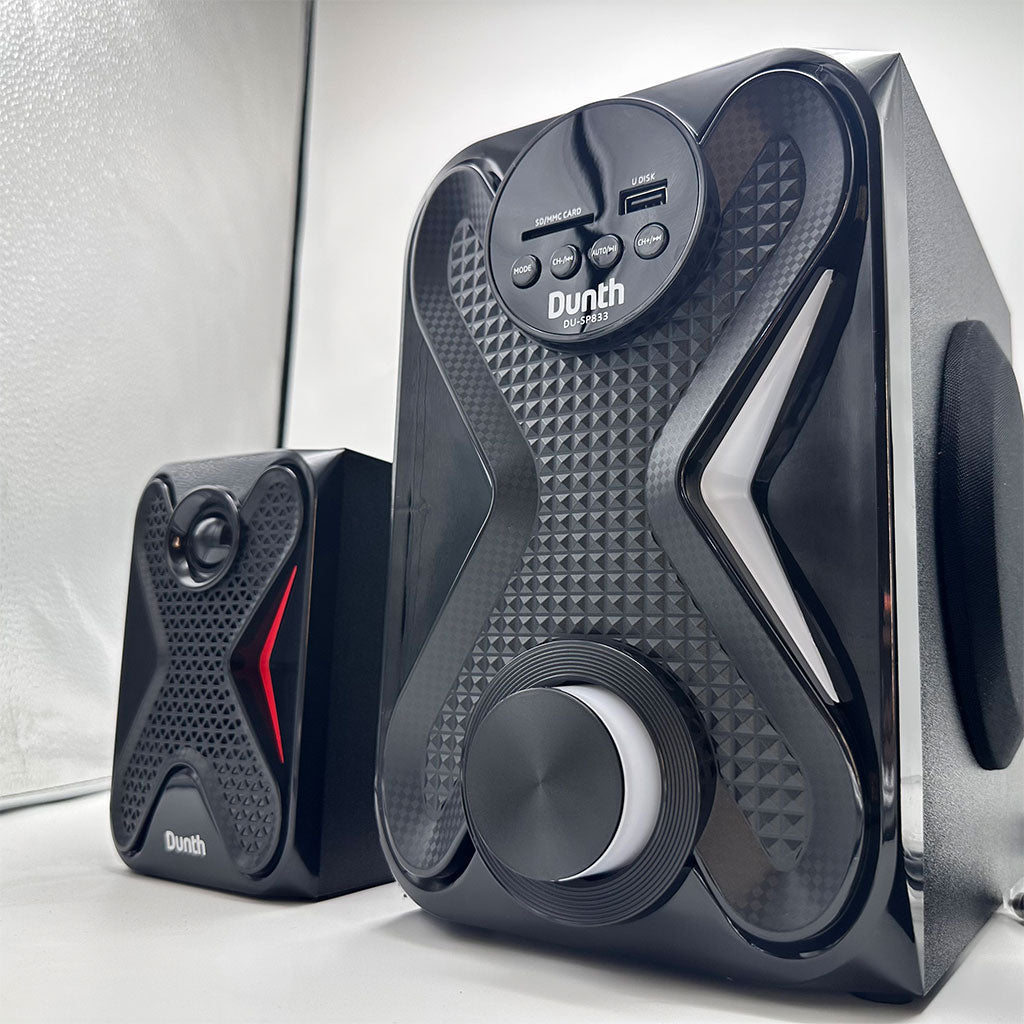 Haut-Parleur DUNTH 8000 W LED BT/AUX/USB/FM Radio DU-SP833 – مكبر صوت إحترافي أصلي تنزوت
