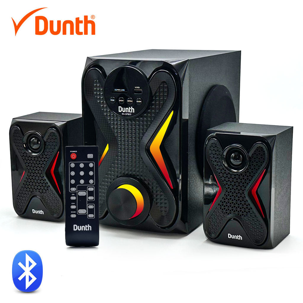 Haut-Parleur DUNTH 8000 W LED BT/AUX/USB/FM Radio DU-SP833 – مكبر صوت إحترافي أصلي تنزوت