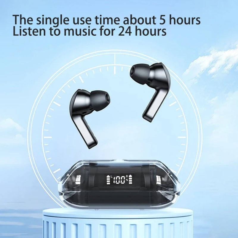 Écouteurs sans fil Bluetooth 5 couleur noir DUNTH DU-T152 - تنزوت