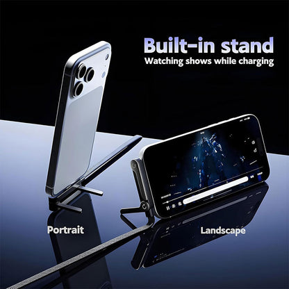 Câble de charge invisible avec support intégré charge ultra rapide 240 W – كابل شحن سريع وحامل هواتف