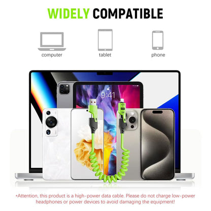 Câble USB 4en1 à Ressort Fast Charge 65 W – كابل شحن سريع تنزوت