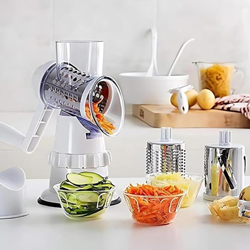 Coupe-légumes multifonctionnel, trancheuse ronde 3 En 1 تنزوت