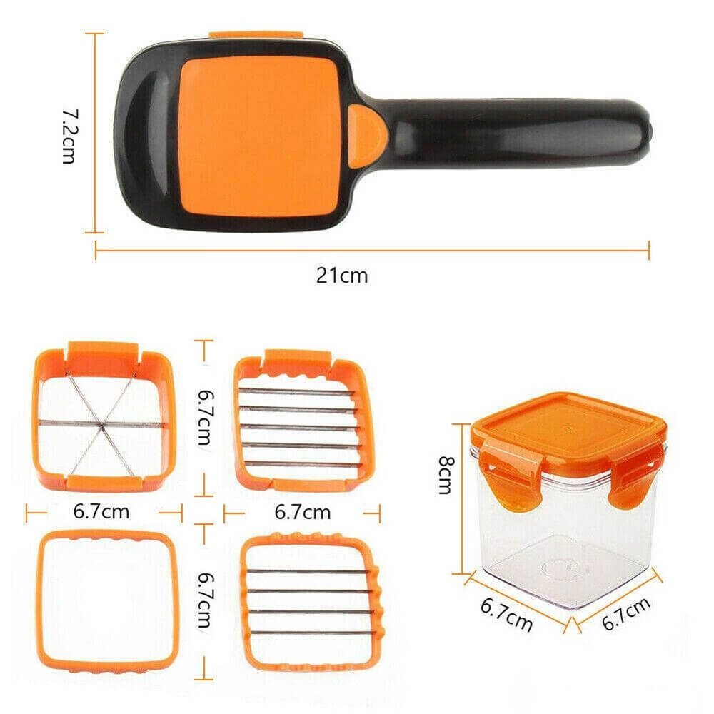 Home Chef Nicer Dicer Multi-Cutter 5en1 Pour Fruits Et Légumes تنزوت
