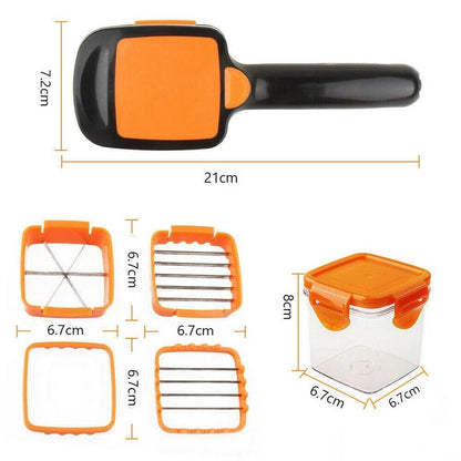 Home Chef Nicer Dicer Multi-Cutter 5en1 Pour Fruits Et Légumes تنزوت
