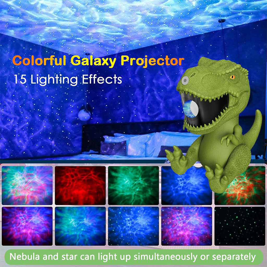 Dinosaure Projecteur Galaxie et Haut Parleur avec Télécommande – جهاز عرض نجوم ومكبر صوت تنزوت