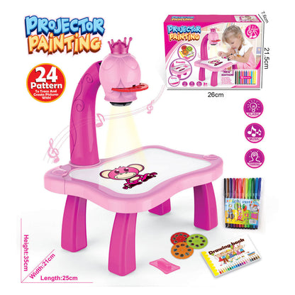 Table à dessin avec projecteur 24 images différentes - Planche à dessin -rose تنزوت
