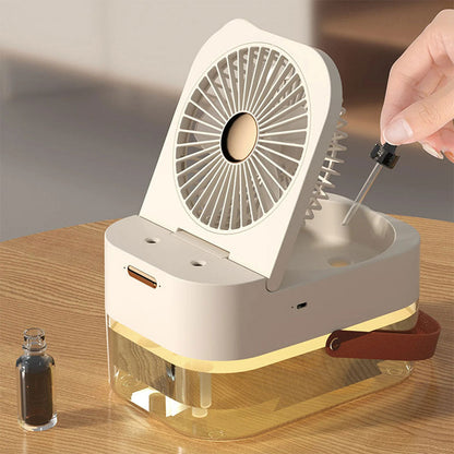 Ventilateur 3 Vitesses et Brumisateur avec Grand Réservoir – مروحة ومعطر جو 2في1 تنزوت