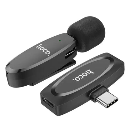 Hoco L15 Microphone Cravate Sans fil Type-C – ميكروفون لاسلكي أصلي تنزوت