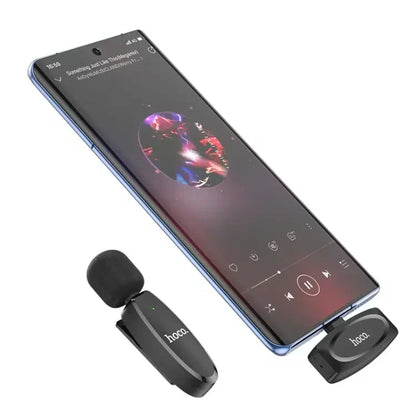 Hoco L15 Microphone Cravate Sans fil Type-C – ميكروفون لاسلكي أصلي تنزوت