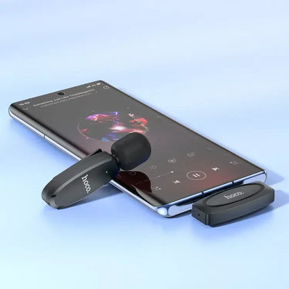 Hoco L15 Microphone Cravate Sans fil Type-C – ميكروفون لاسلكي أصلي تنزوت