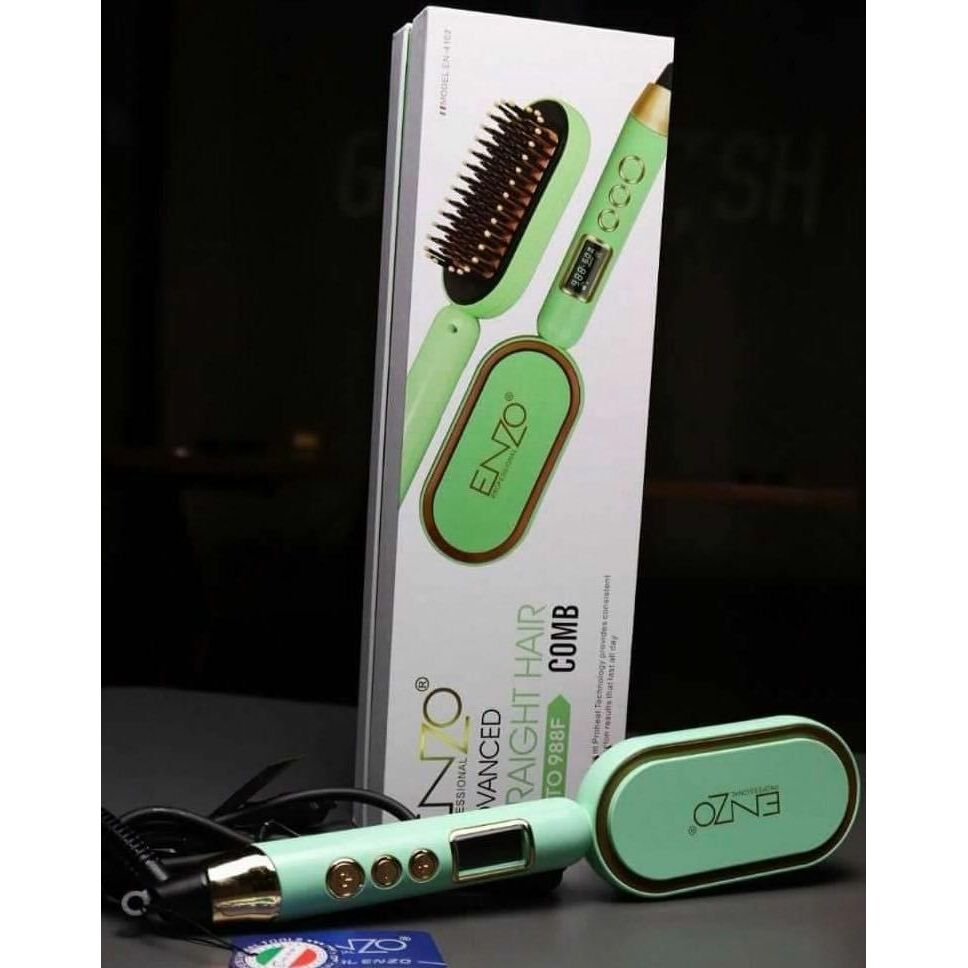 ENZO PROFESSIONAL Brosse Lissante Electrique Professional En Céramique تنزوت