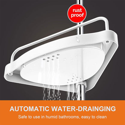 Étagère de douche d’angle à 4 niveaux réglable 320cm – رف حمام قابل للتعديل تنزوت