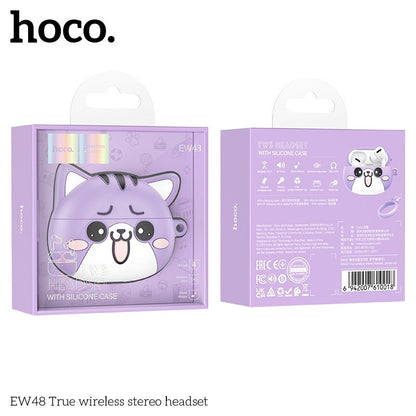 Hoco Écouteurs Sans Fil stéreo Bluetooth 5.3 + Case Forme De Chat TWS EW 48 - تنزوت