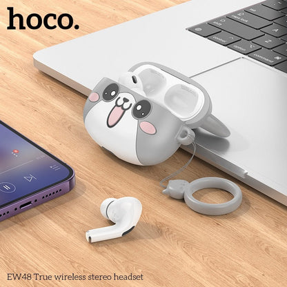 Hoco Écouteurs Sans Fil stéreo Bluetooth 5.3 + Case Forme De Chat TWS EW 48 - تنزوت
