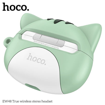Hoco Écouteurs Sans Fil stéreo Bluetooth 5.3 + Case Forme De Chat TWS EW 48 - تنزوت