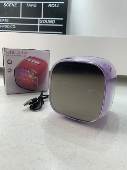 مكبر صوت محمول – Haut-parleur Mobile MS-A14 Son Puissant et Éclairage RGB Dynamique تنزوت