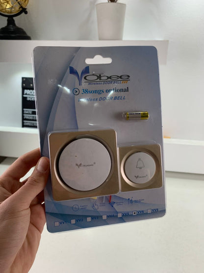 Sonnette sans fil avec batterie sans fil 150 mètres 38 Sonneries – جرس باب لاسلكي تنزوت