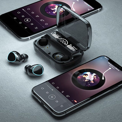 Ecouteurs Sans Fil M10 Stéréo Bluetooth 5.1 avec Powerbank - تنزوت