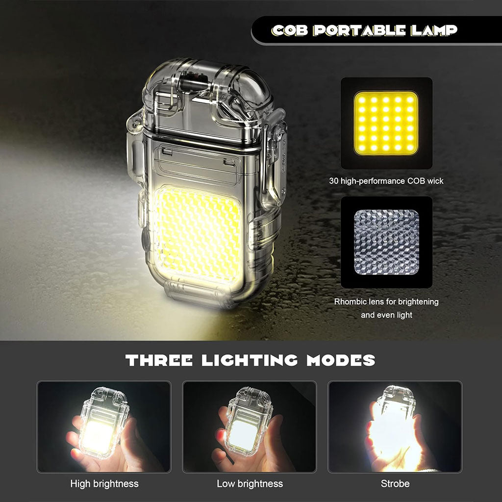 Bri-quet et Lampe Torche LED Portable – مصباح محمول مع ولا-عة تنزوت