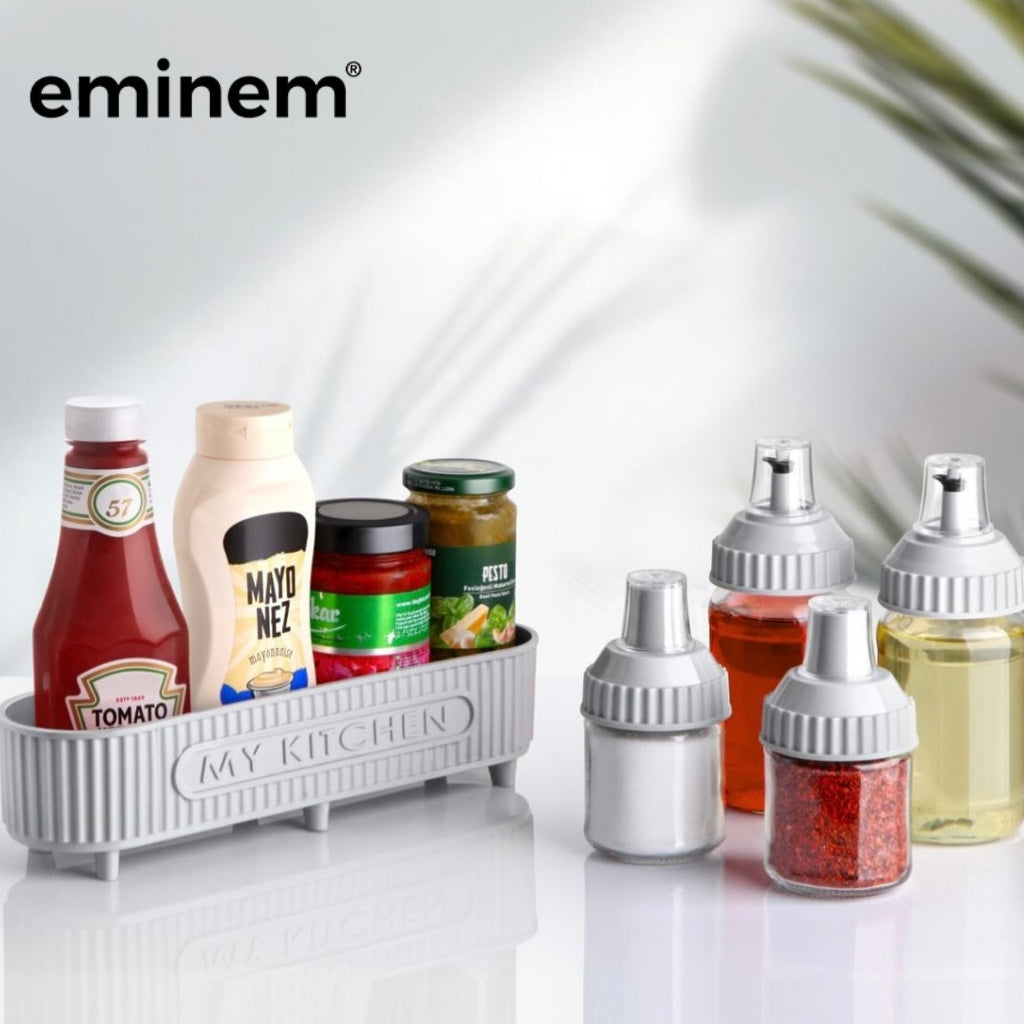 Eminem Ensemble de cuisine 5 Pcs en verre pour épices et huiles تنزوت