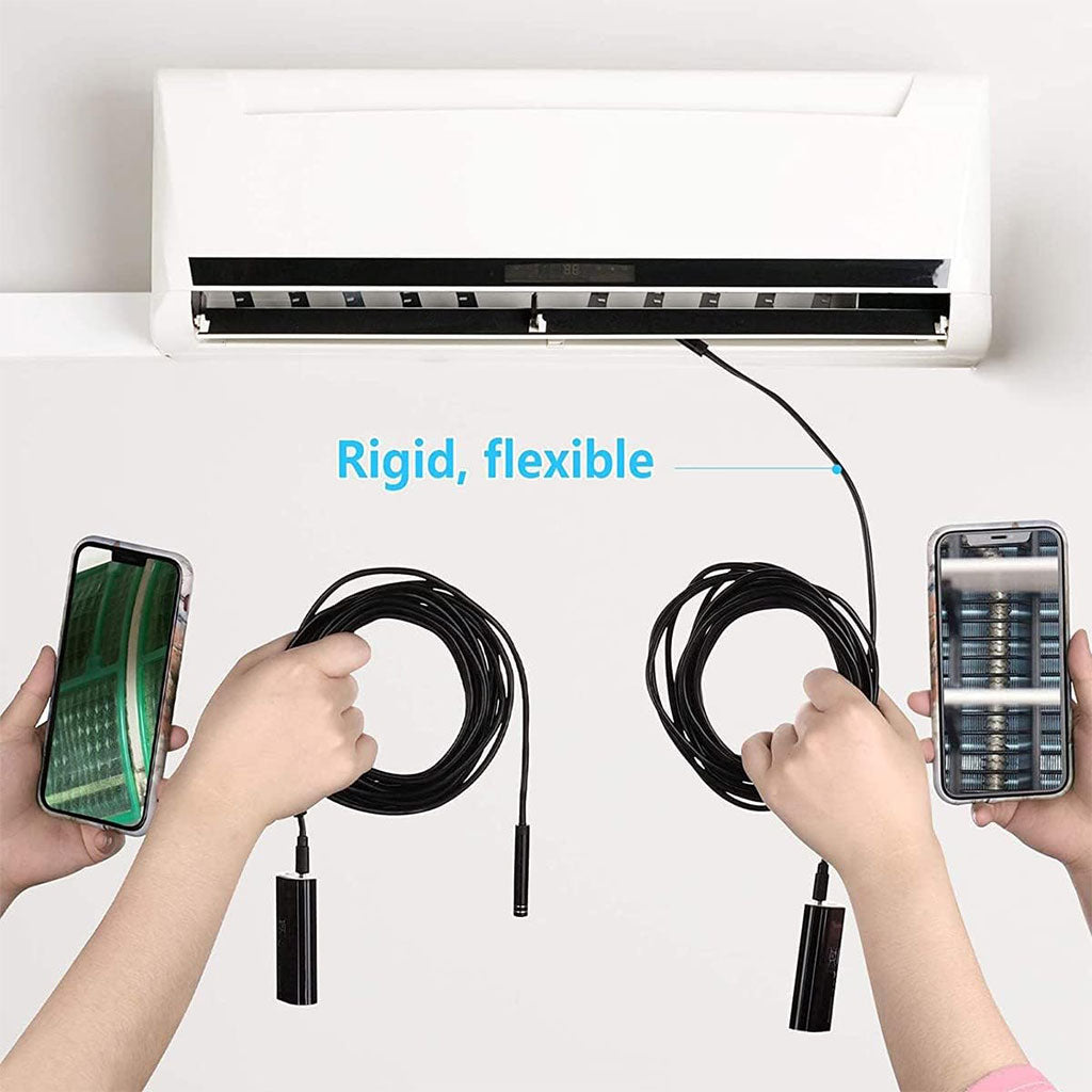 Endoscope WiFi Caméra d’inspection sans Fil 8 mm 6 LED réglables pour Smartphone – كاميرة للمناطق الضيقة - تنزوت