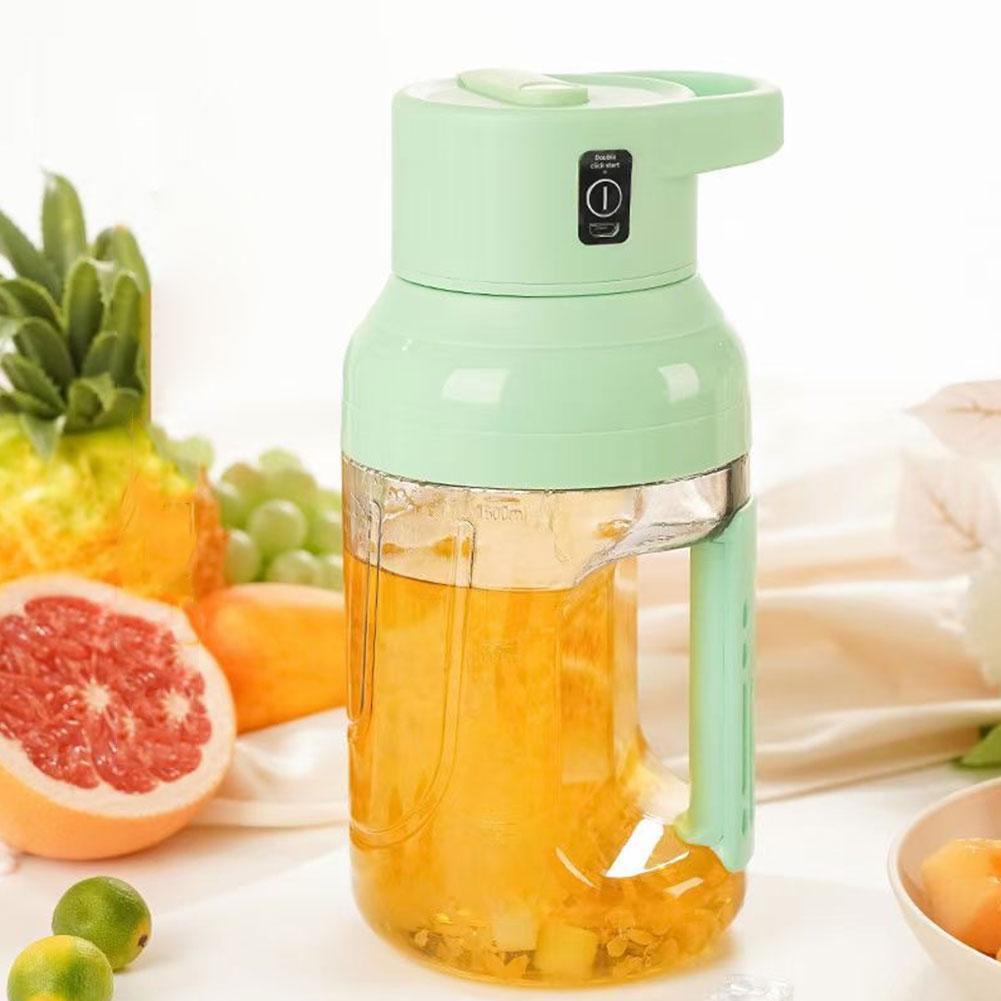 Extracteur de jus frais portatif électrique 1500ml Rechargeable تنزوت