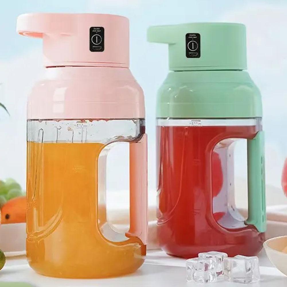 Extracteur de jus frais portatif électrique 1500ml Rechargeable تنزوت
