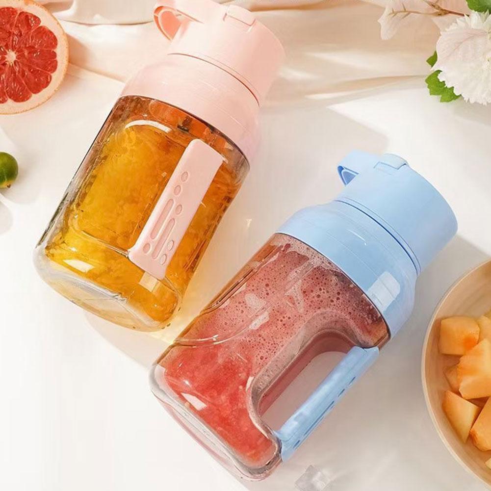 Extracteur de jus frais portatif électrique 1500ml Rechargeable تنزوت