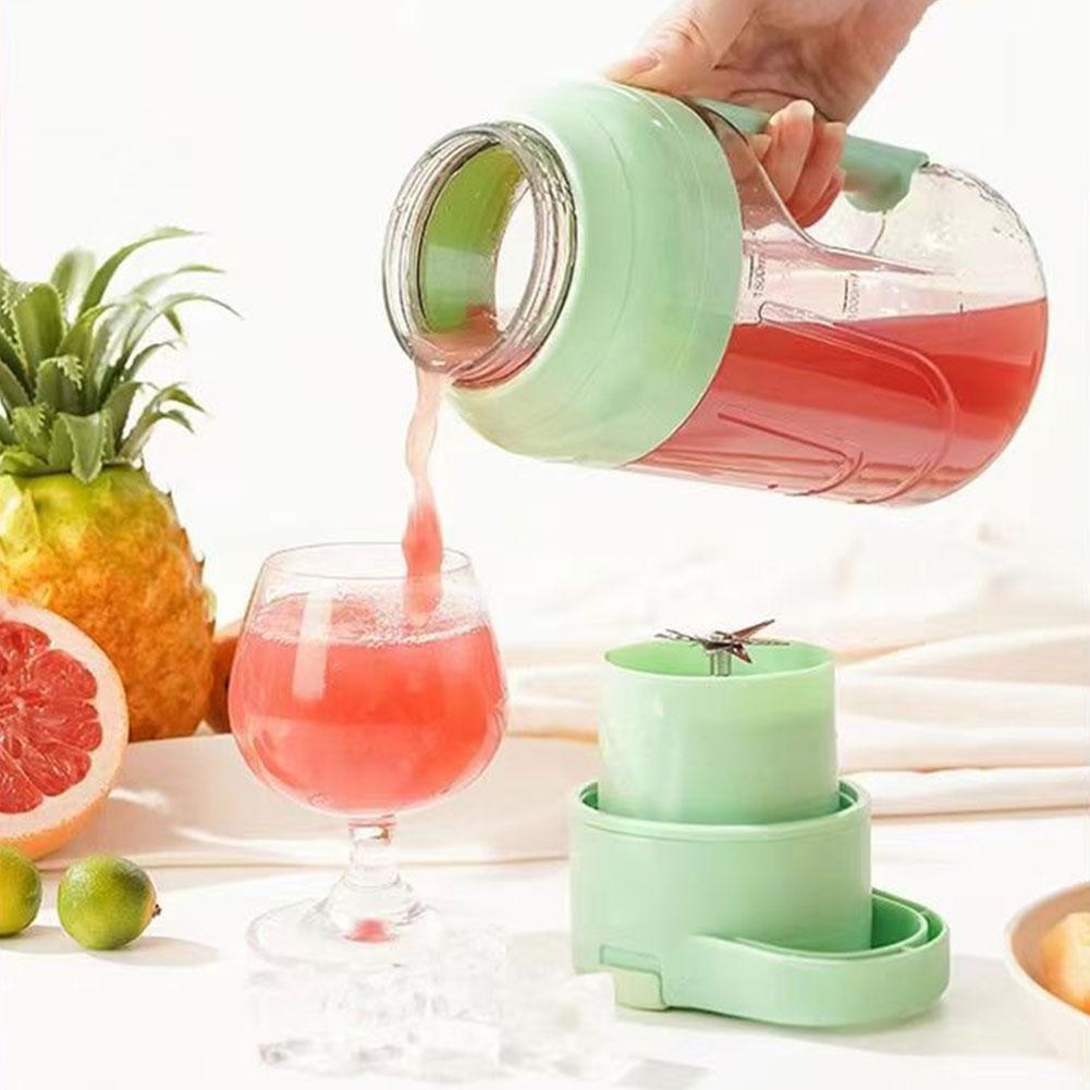 Extracteur de jus frais portatif électrique 1500ml Rechargeable تنزوت